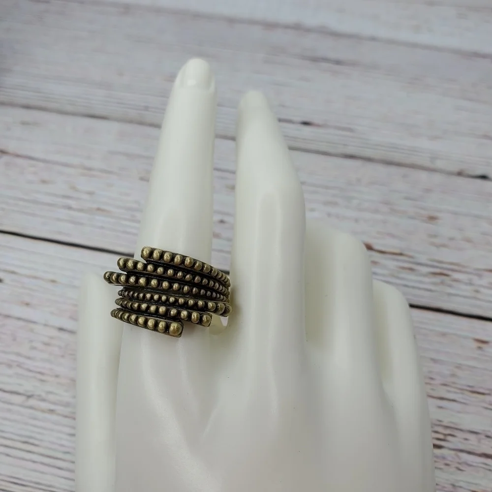 NEW‎ LIA SOPHIA SIZE 10 WOMENS GOLD RING FASHION JEWELRY